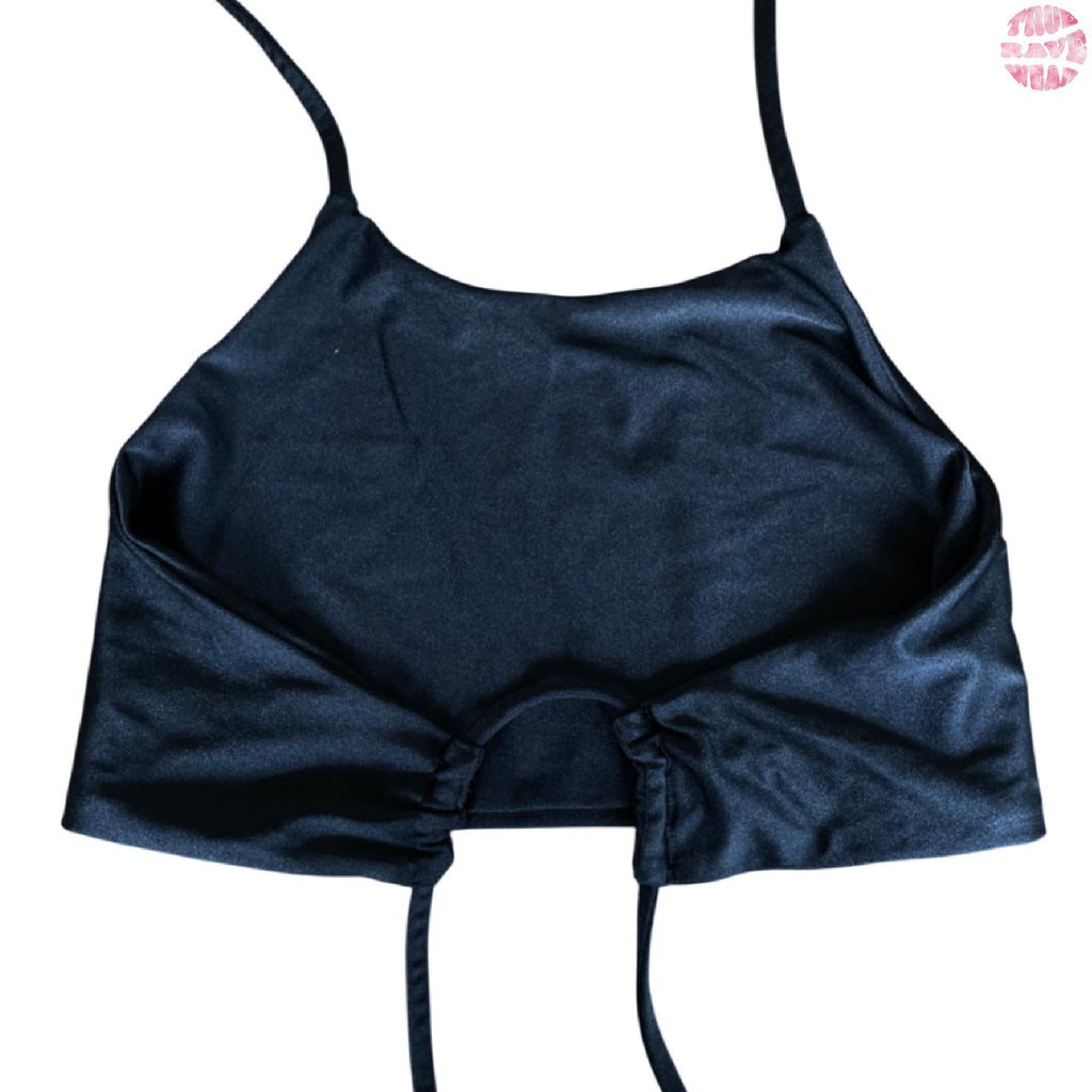 Peekaboo Rave Halter Top - Size Large