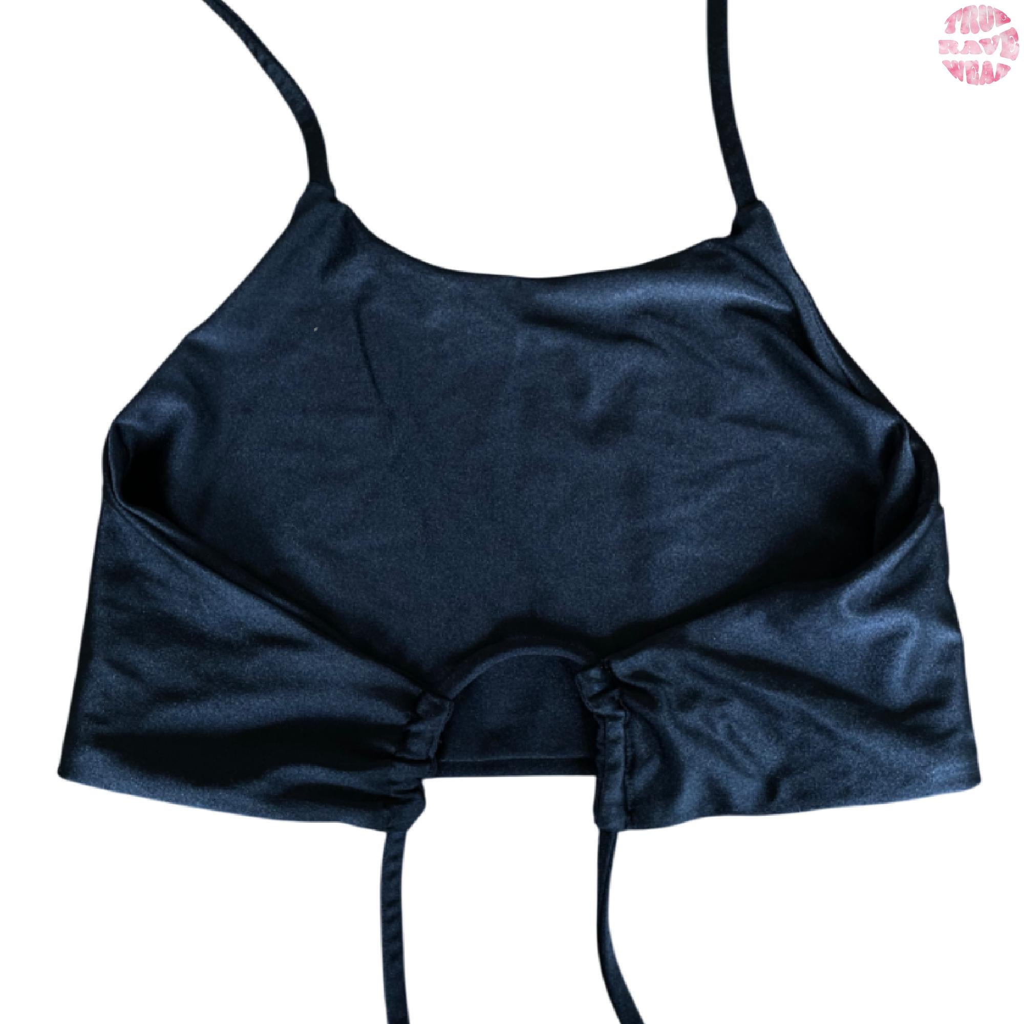 Peekaboo Rave Halter Top - Size Large
