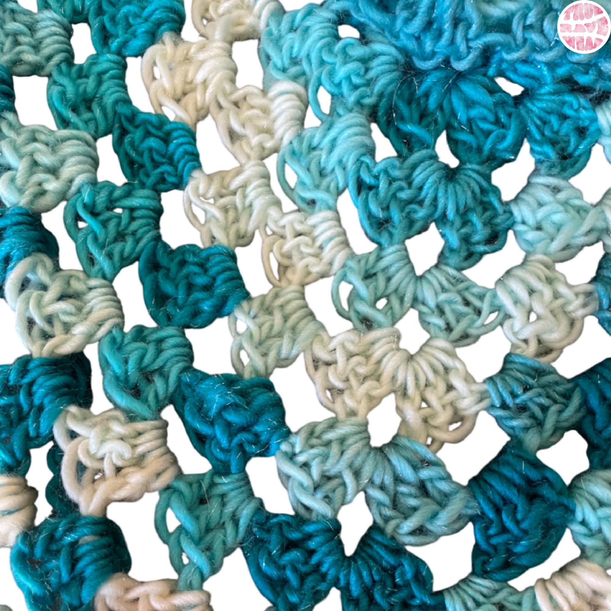 Crochet Hooded Shawl / Pashmina Scarf