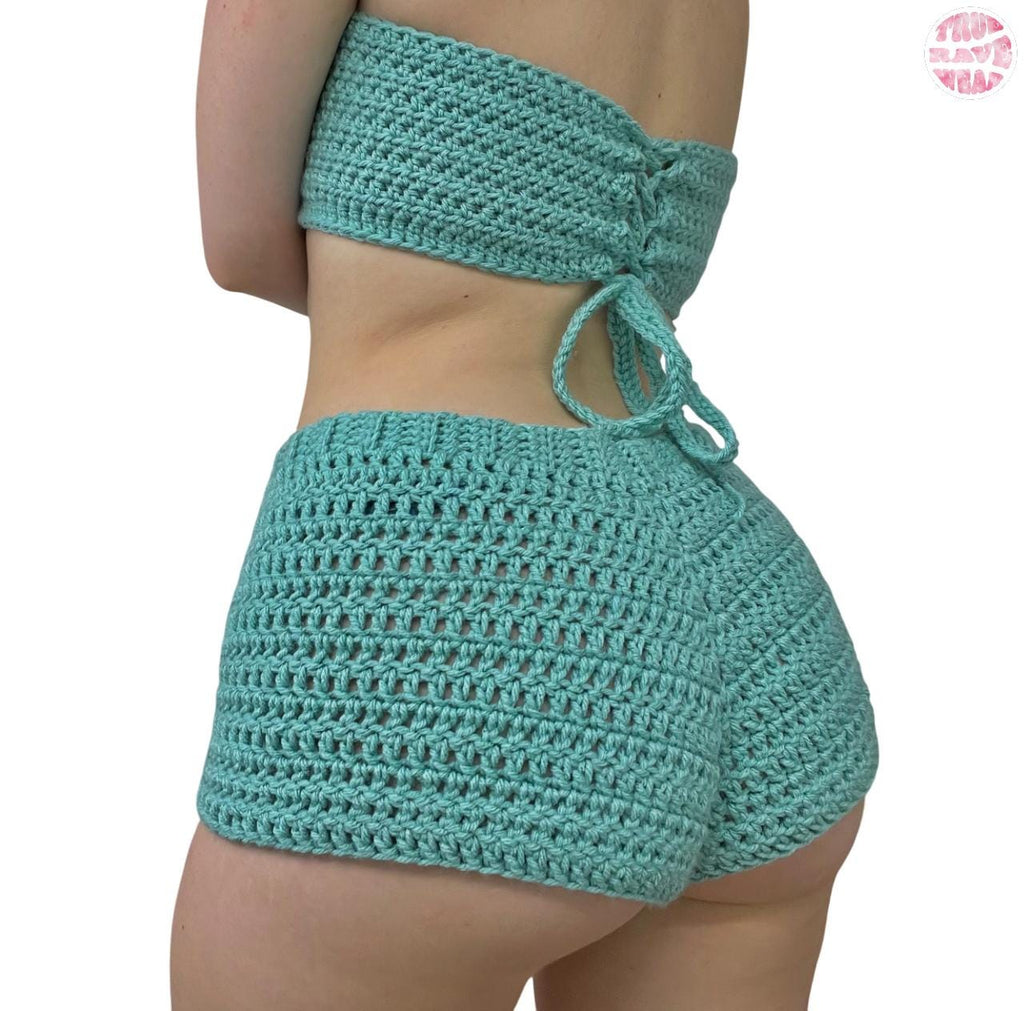 Crochet Beach Floral Set - M/L