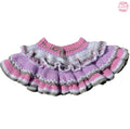 Crochet Layered Ruffle Mini Skirt - Small