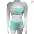 Crochet Beach Floral Set - M/L