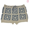 Crochet Granny Square Micro MIni Shorts - Size XS